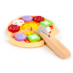 Cuptor Pizza pentru copii din lemn - Set de jucarie cu ingrediente incluse Cuptor Pizza pentru copii din lemn - Set de jucarie cu ingrediente incluse
